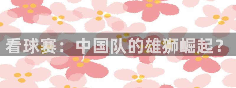 看球赛：中国队的雄狮崛起？