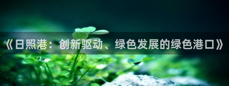 《日照港：创新驱动、绿色发展的绿色港口》